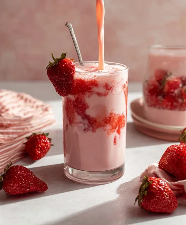 Korean Strawberry Milk