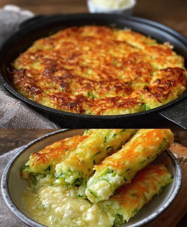 Ich backe sie ständig, Zucchinistäbchen mit 100 g Käse - Kochen Mit Uns