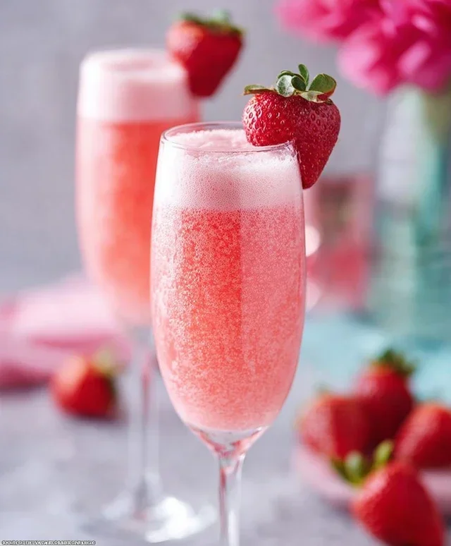 Strawberry Cream Mimosa
