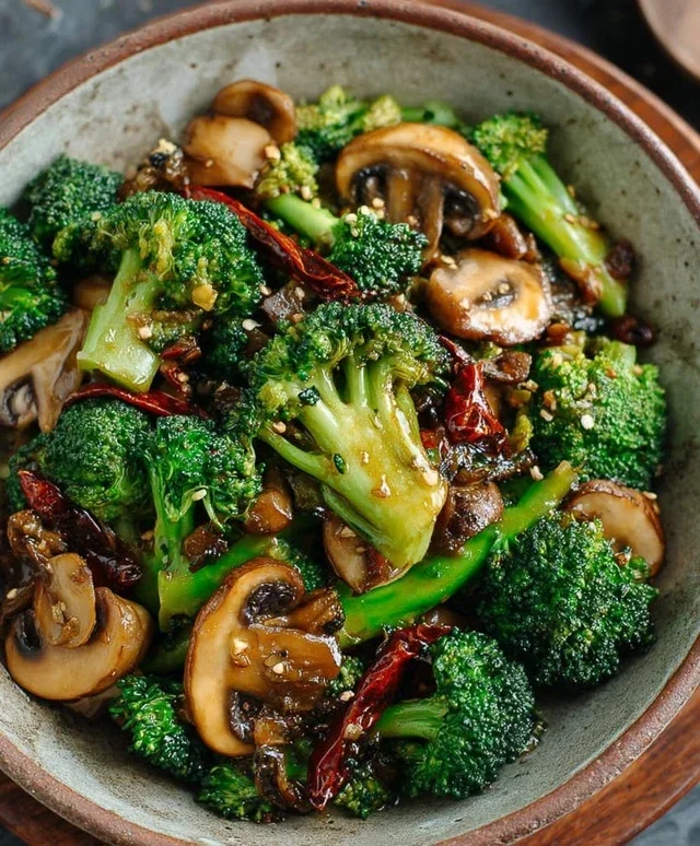 Broccoli and Mushroom Stir Fry