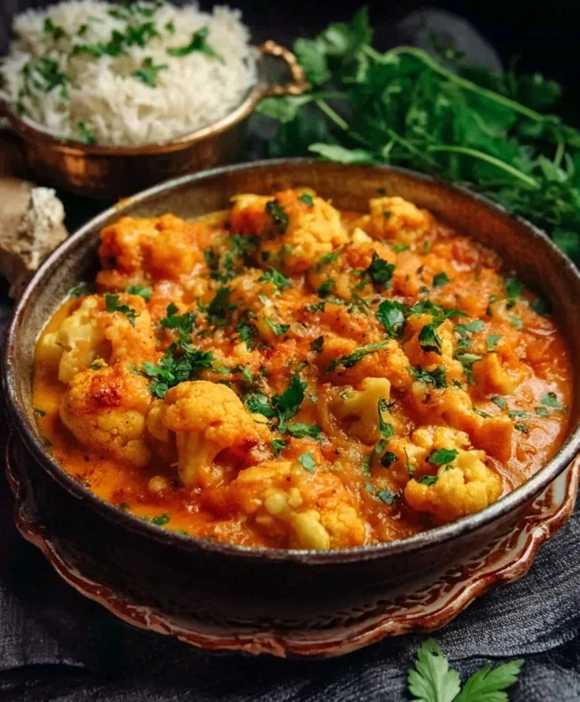 Blumenkohl Curry aus dem Backofen