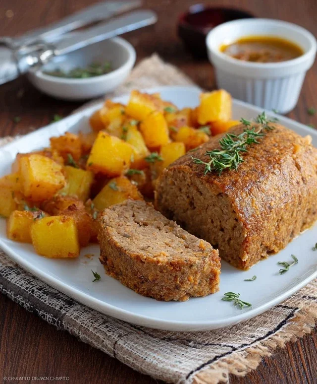 POLPETTONE DI LENTICCHIE CON PATATE Ricetta secondo facile