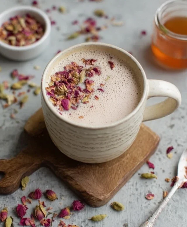 Rose Cardamom Tea Latte: A Cozy, Fragrant Delight