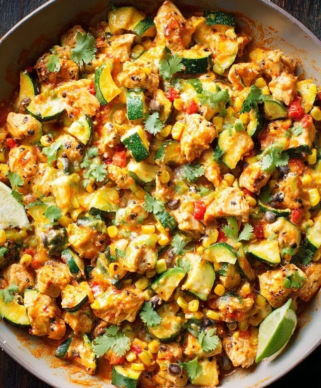Tex Mex Chicken and Zucchini Recipe