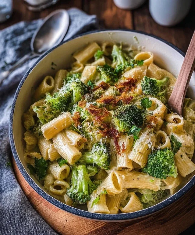 Cremige vegane Brokkoli-Pasta – Genuss aus nur einem Topf
