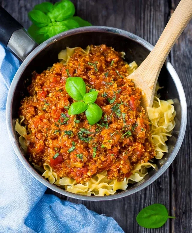 Vegane Bolognese aus Blumenkohl