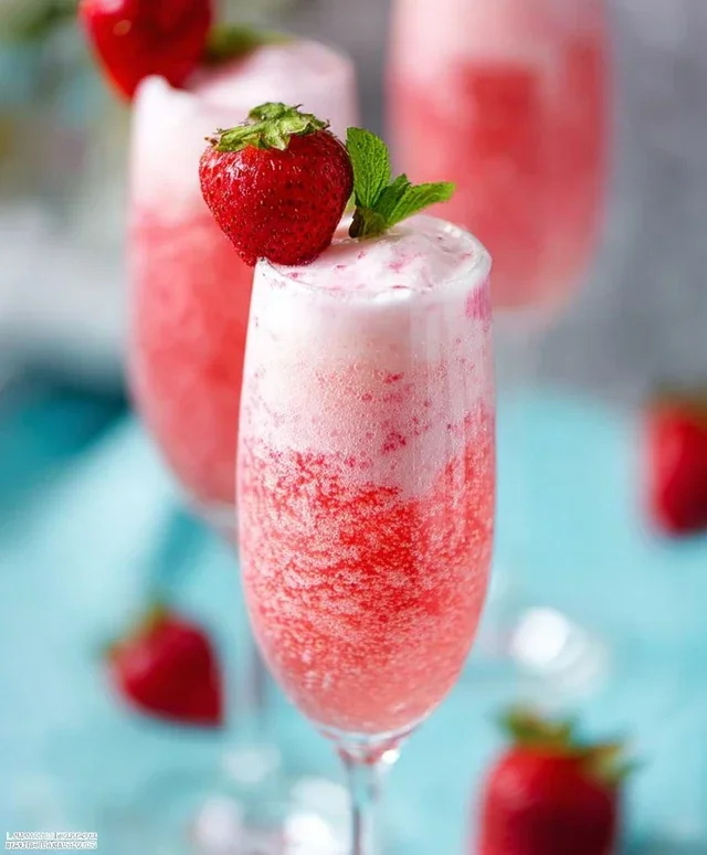 Strawberry Cream Mimosa