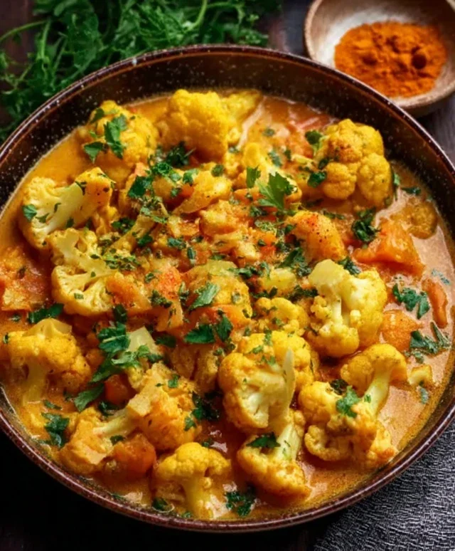 Blumenkohl Curry aus dem Backofen