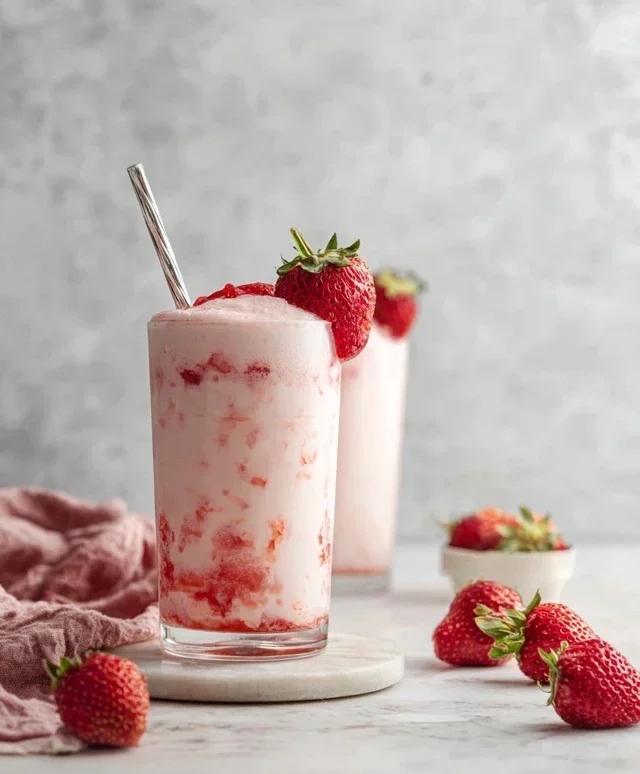 Korean Strawberry Milk