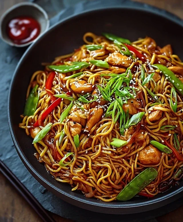 Hähnchen Chow Mein: Ein schnelles und leckeres Gericht!