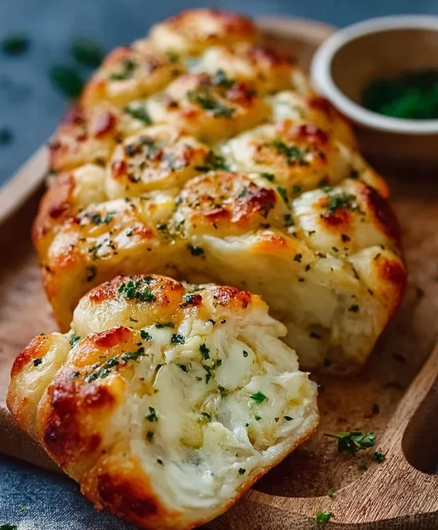 Käse-Knoblauchbrot Häppchen sind der perfekte Snack!