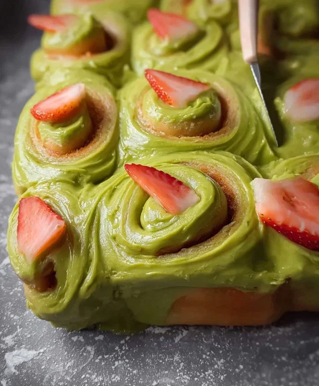 Strawberry Matcha Latte Rolls