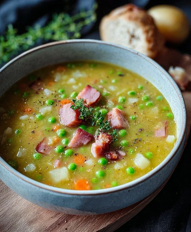 Erbsensuppe mit Speck