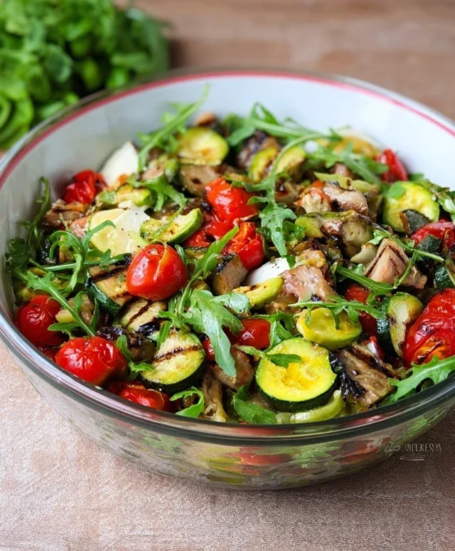 Insalata con verdure grigliate