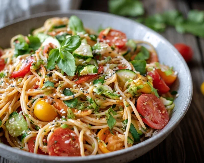 Leckerer Kalifornischer Spaghetti-Salat Rezept