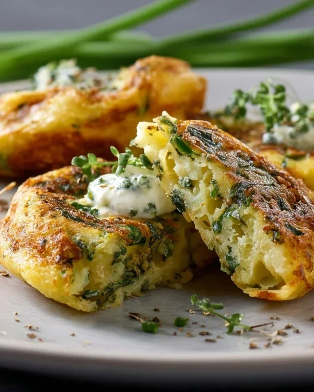 Bärlauch-Kartoffel-Puffer