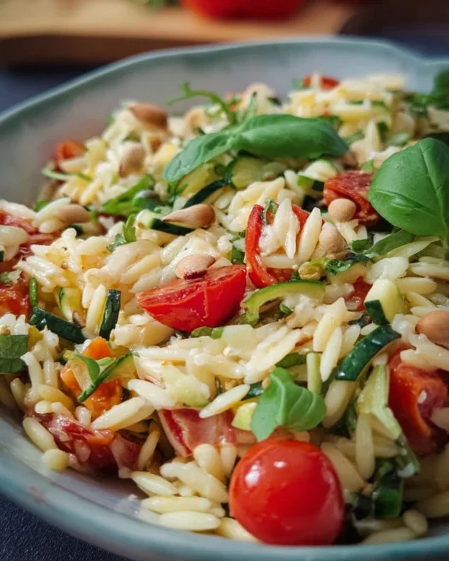 Italienisches Orzo Salat Rezept - einfach lecker!