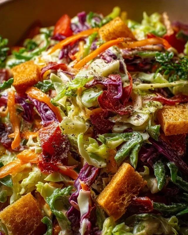 Knackiger Regenbogenkrautsalat
