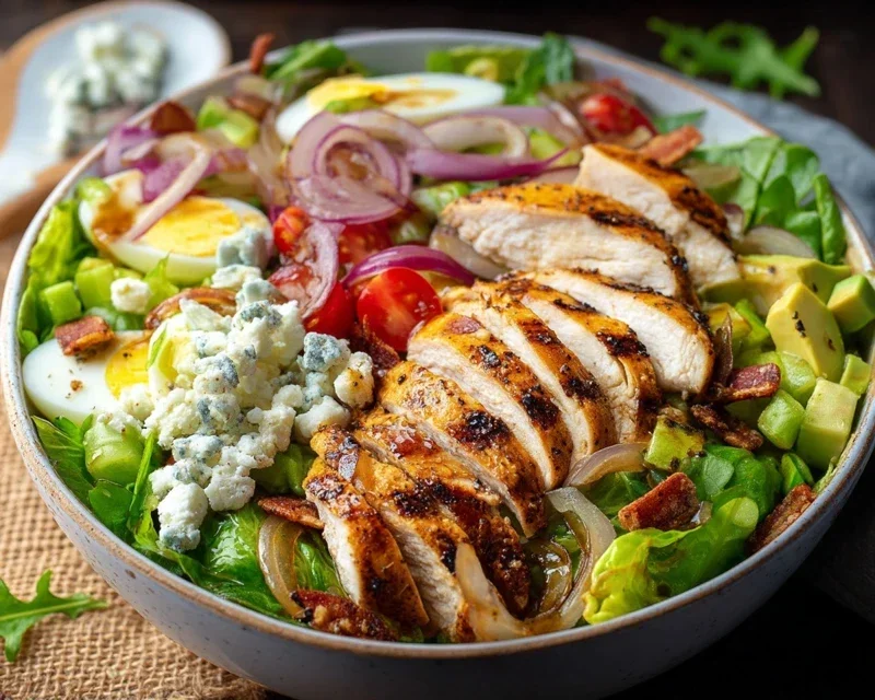 Grilled Chicken Salad + Homemade Sweet Onion Dressing