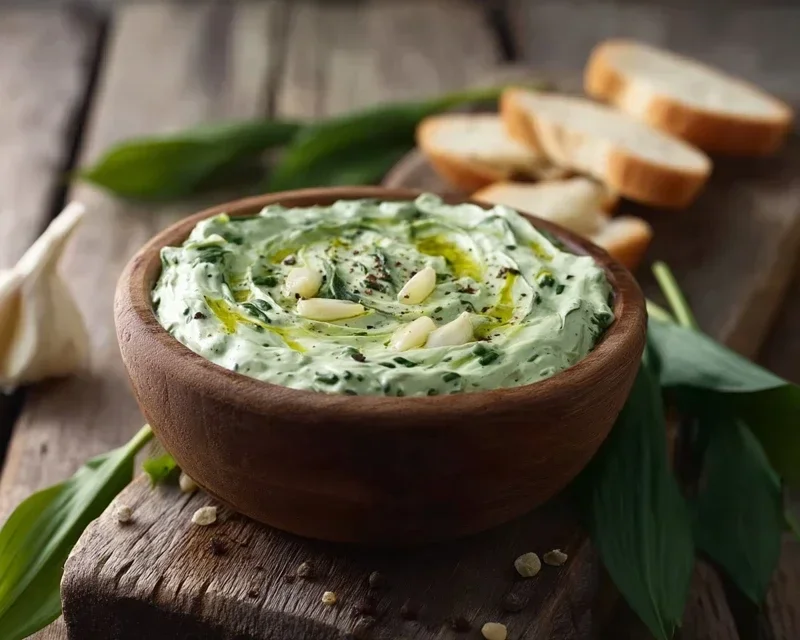 Bärlauch-Dip: Wenn der Frühling nach Knoblauch duftet