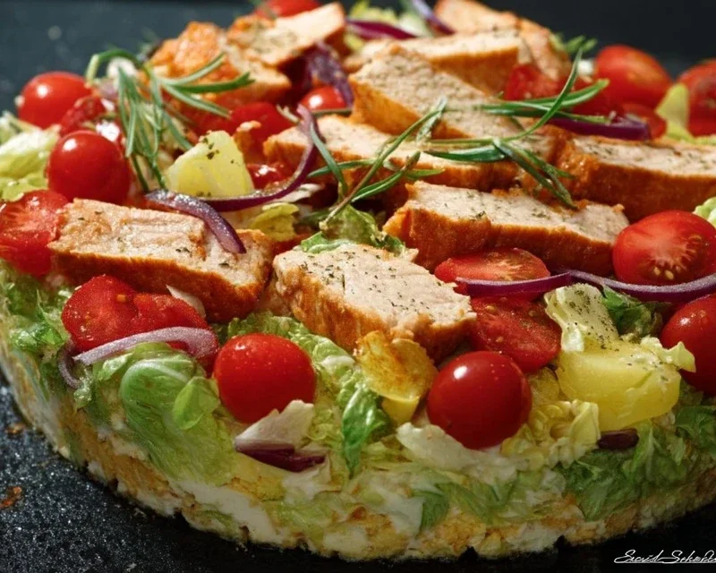 Salattorte fürs Grillen “Ein Stück Salat, bitte!” - rideros