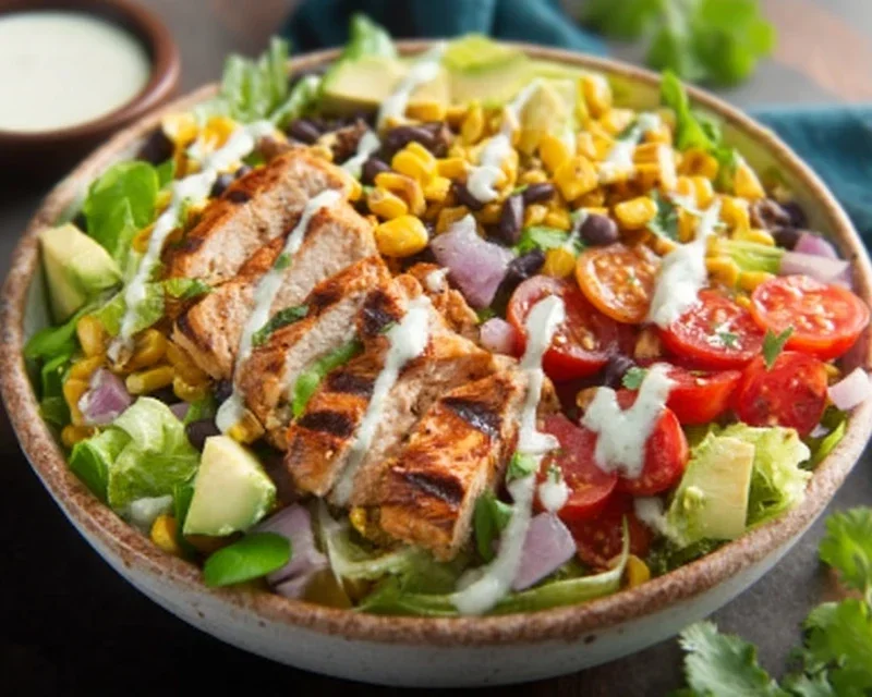 Santa Fe Salad Recipe with Chicken