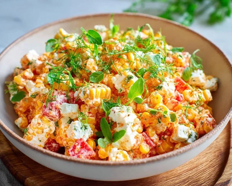 Paprika-Mais-Salat mit Feta & Joghurt