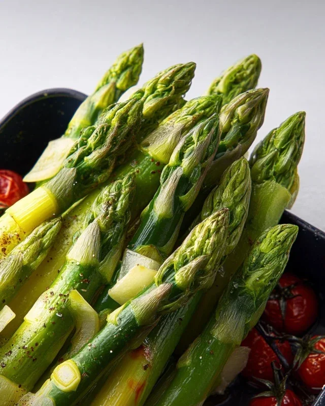 Grüner Spargel im Backofen – so einfach & lecker