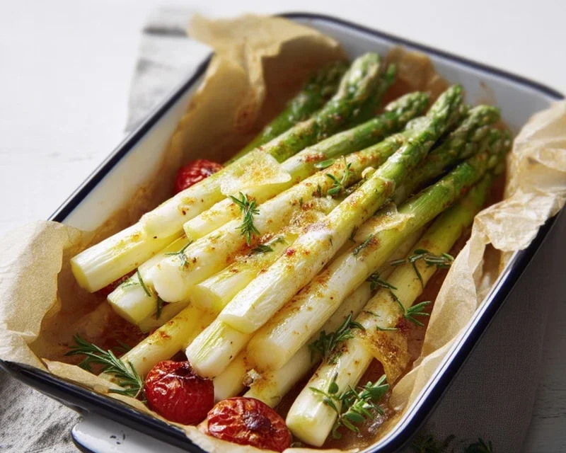 Grüner Spargel im Backofen – so einfach & lecker