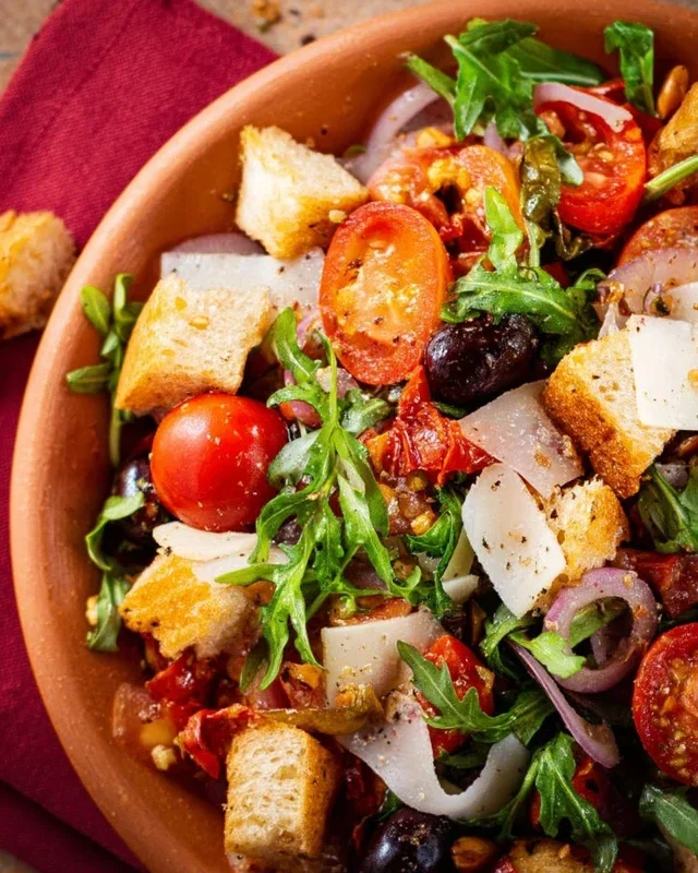 Mediterraner Brotsalat - schnell und einfach gemacht