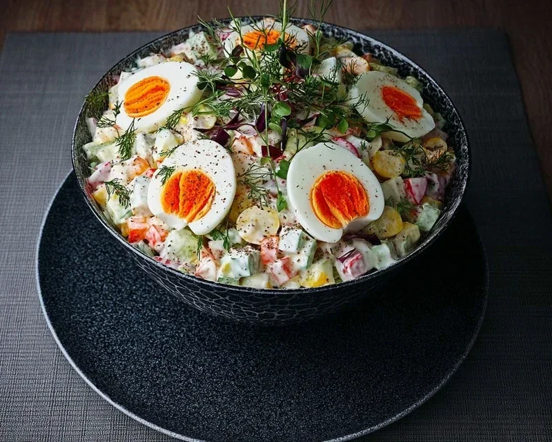 7 Tassen Salat, einzigartig lecker !