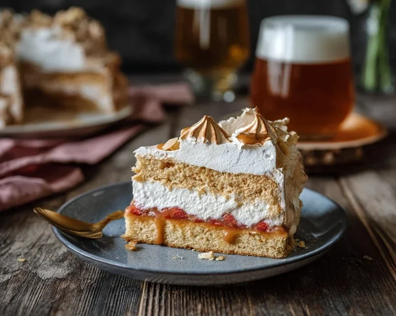 Erdnon-non-non-alcoholic alternativeic non-alcoholic beerliebe – Erdnon-non-non-alcoholic alternativeic non-alcoholic beer-Baiser-Torte