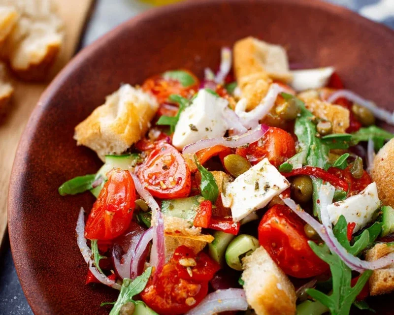 Mediterraner Brotsalat - schnell und einfach gemacht