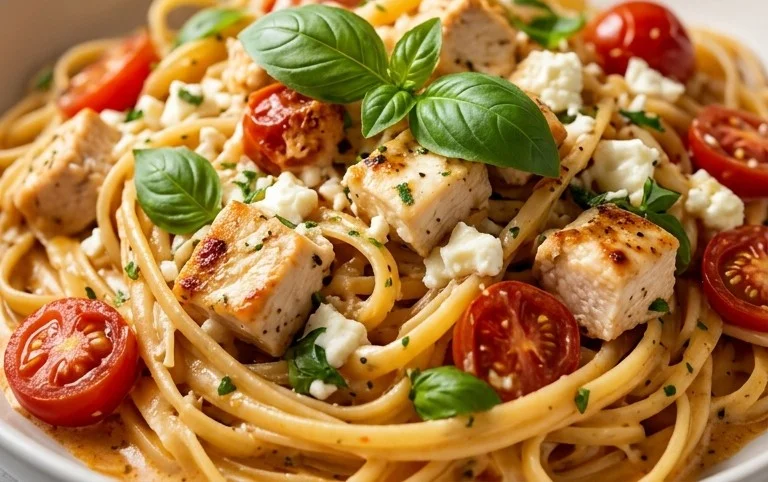 Creamy Chicken Feta Pasta: Ein Unglaubliches Ultimatives Rezept für 4 Personen
