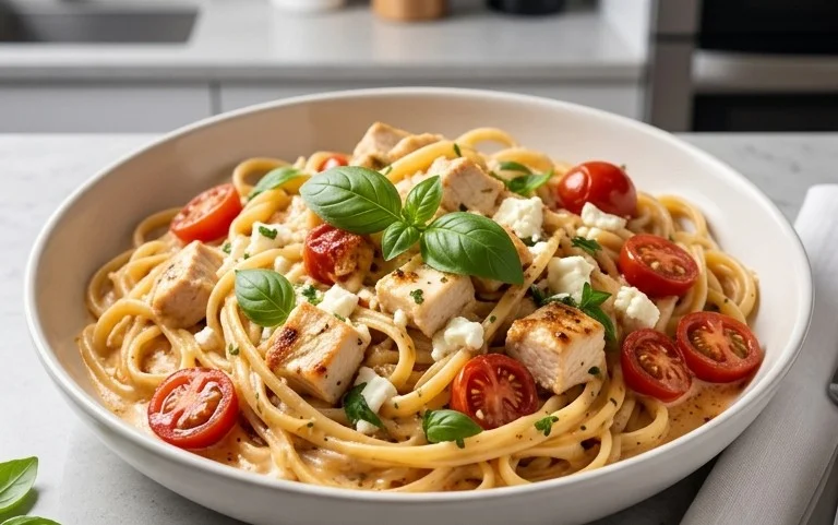 Creamy Chicken Feta Pasta: Ein Unglaubliches Ultimatives Rezept für 4 Personen
