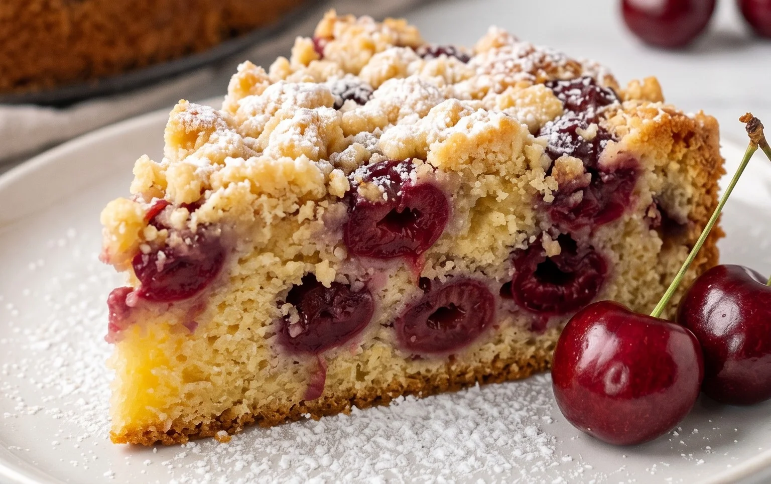 Kirsch Extractkuchen mit Streuseln