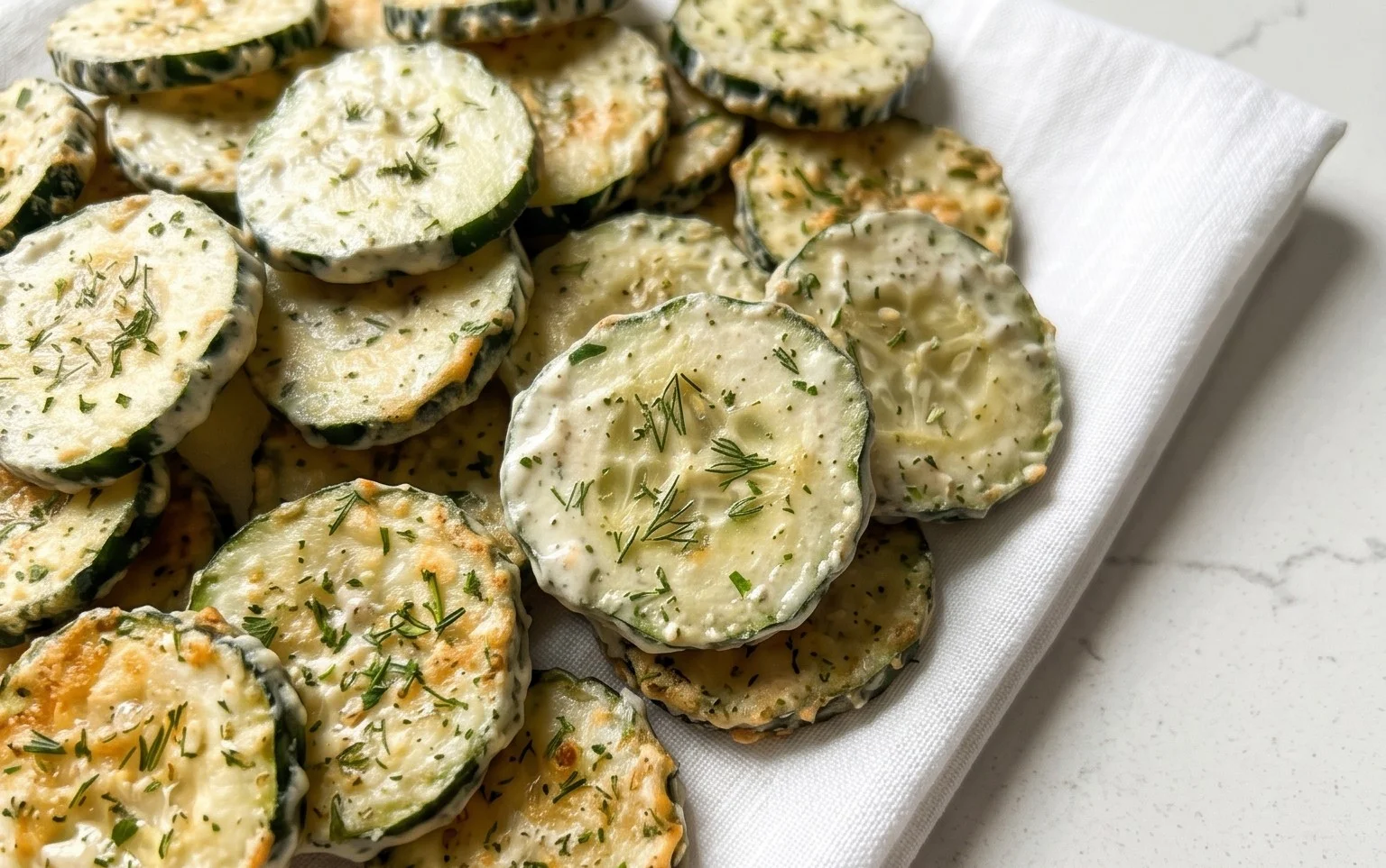 Crunchy Ranch Cucumber Chips Recipe You'll Crave Again!