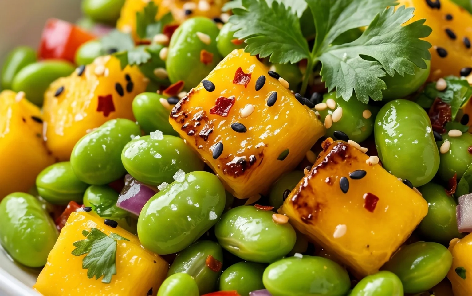 Edamame-Mango-Salat: Ein Unglaubliches Ultimatives Rezept für 5 Sinne