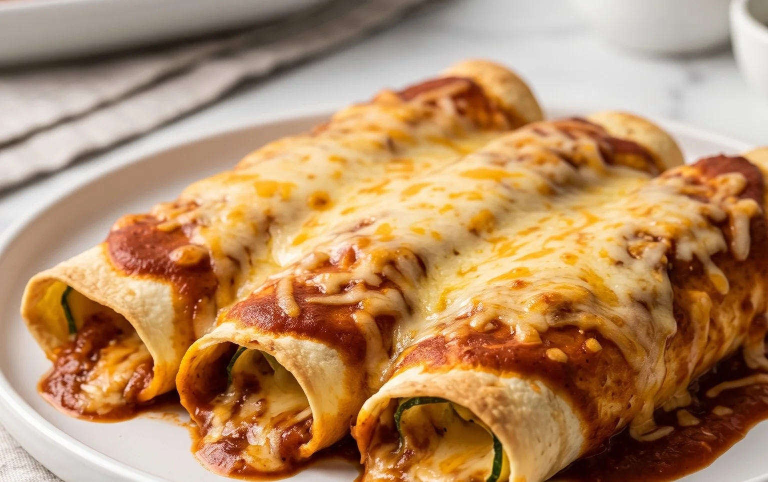 Zucchini Enchilada Roll Ups