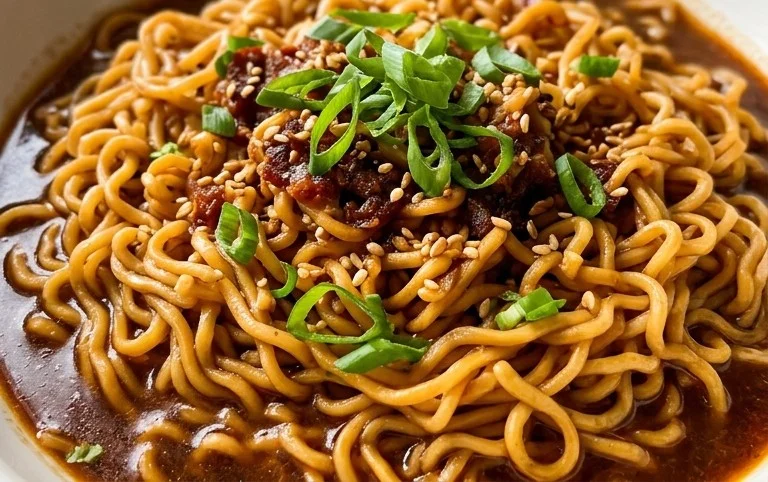 Easy Saucy Ramen Noodles