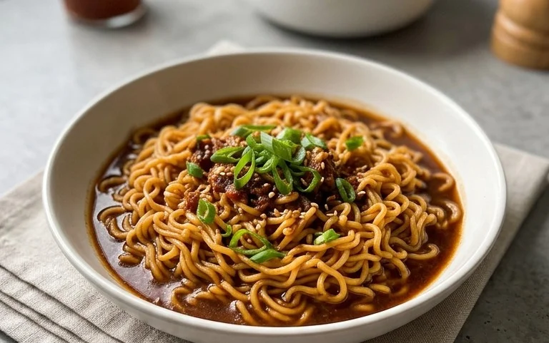 Easy Saucy Ramen Noodles
