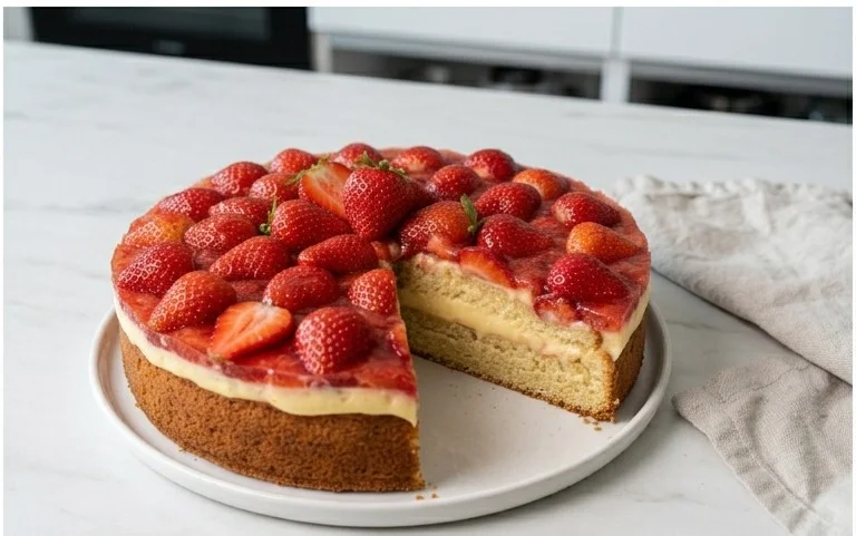 Omas Erdnon-alcoholic beerkuchen mit Pudding