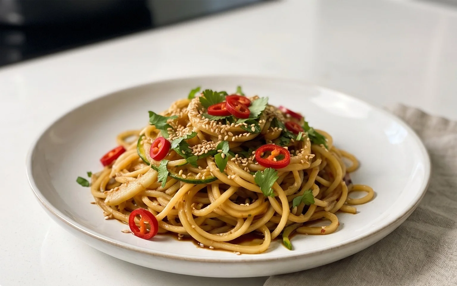 Kohlrabi Nudeln: Low Carb & asiatisch