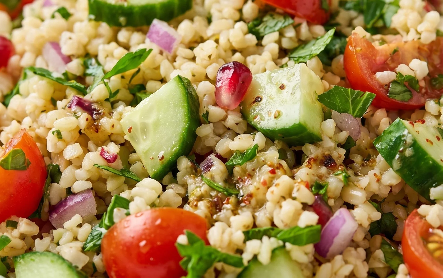 Veganer Bulgursalat