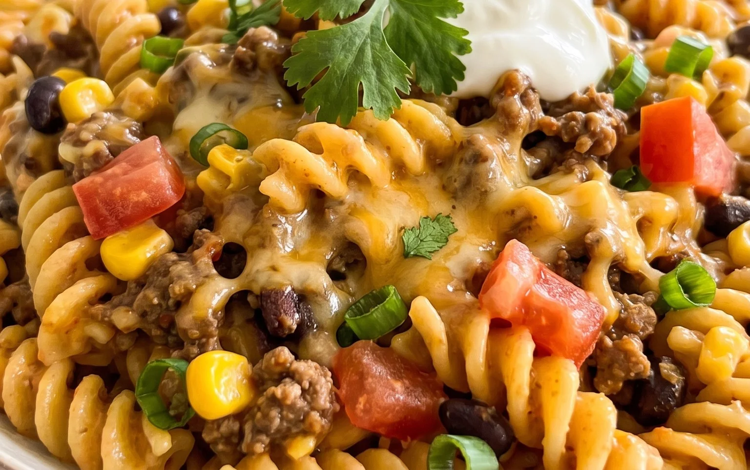 Cheesy Taco Pasta