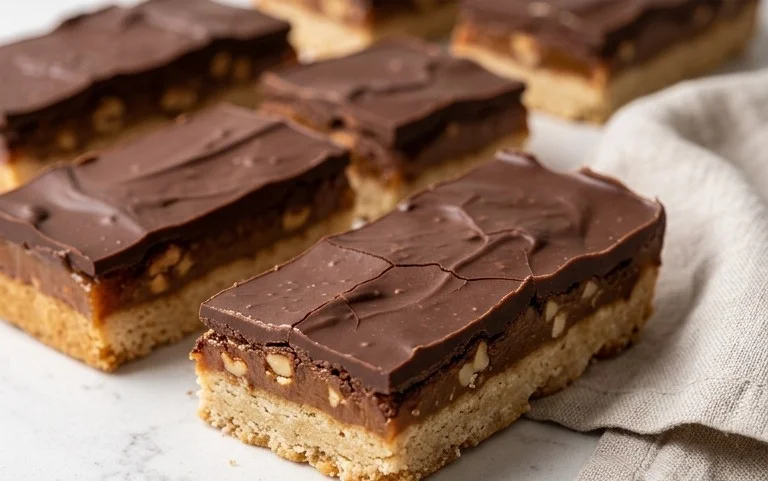 Healthy Twix Bars (Gluten-free) Homemade Recipe