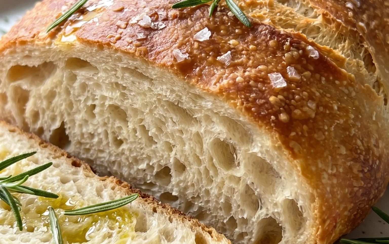 No Knead Salt Bread