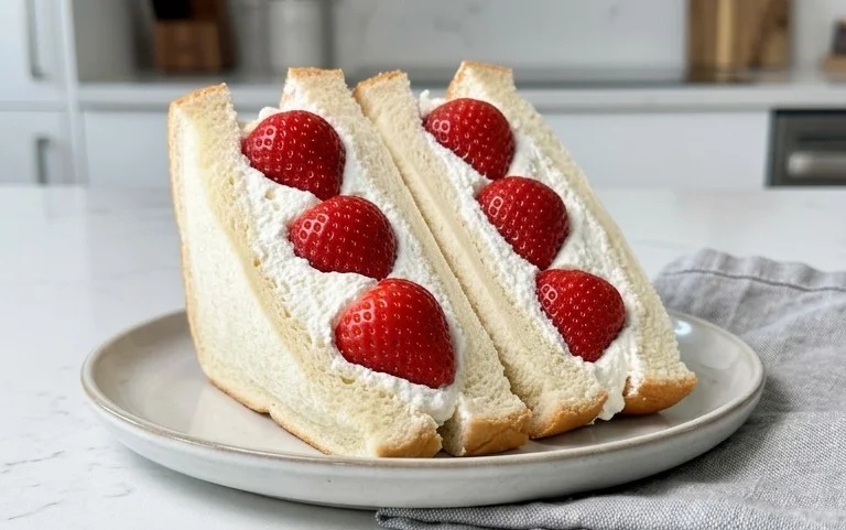 4-ingredient Strawberry Sando