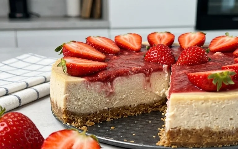 Vegan Strawberry Cheesecake