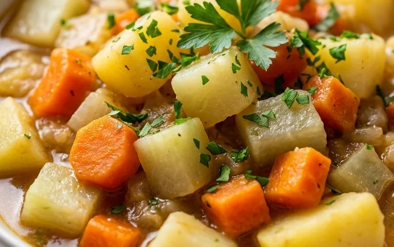 Kohlrabigemüse mit Kartoffeln und Möhren